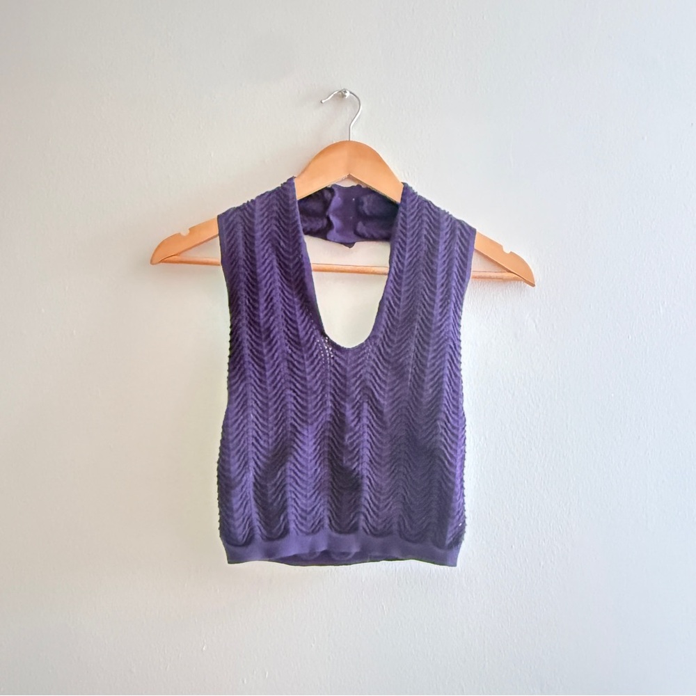 Dark Blue Sleeveless Women's Top